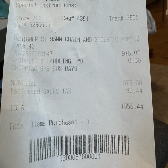 CHANEL Black Chain and Stiletto pumps 4 in. heel.  chain  Italy 42 (US 11.5) EUC - Picture 9 of 9